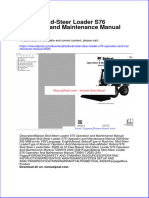 Bobcat Skid Steer Loader s76 Operation and Maintenance Manual 2020