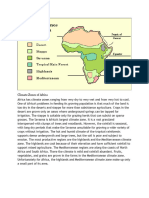 Climate Zones of Africa