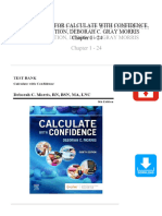 TEST BANK For Calculate With Confidence, 8th Edition by Deborah C. Morris, Verified Chapters 1 - 24 Complete Newest Version