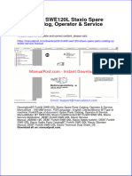 BT Forklift Swe120l Staxio Spare Parts Catalog Operator Service Manual