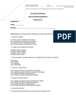 Evaluación Diagnostica Cuestiona 2