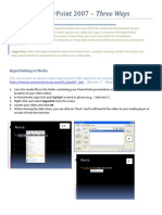 Embedding Media Into Power Point 2007