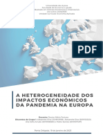 A Heterogeneidade Dos Impactos Económicos Da Pandemia Na Europa