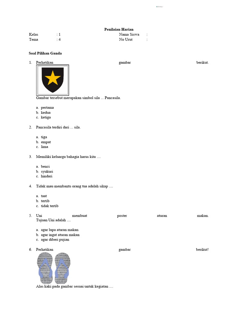 Menyusun Soal Penilaian Harian (PH) Kelas 3 Tema 1: Pertumbuhan dan Perkembangan Makhluk Hidup (1.200 Kata) Menyusun Soal Penilaian Harian (PH) Kelas 3 Tema 1: Pertumbuhan dan Perkembangan Makhluk Hidup (1.200 Kata)