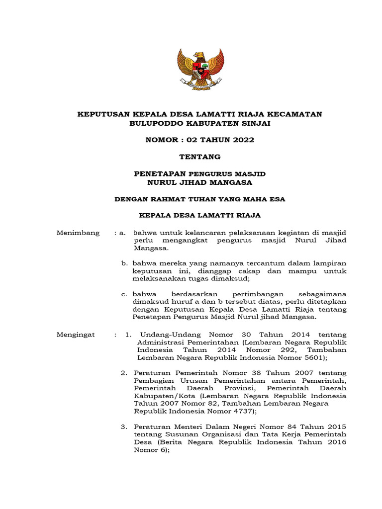 Sk Pengurus Masjid Pdf