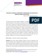 Educação Literária e Diversidade: Abordagens Anti-Racistas No Ensino de Língua Portuguesa