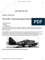 The S-92 - Czechoslovakia's Me-262 - Wwiiafterwwii