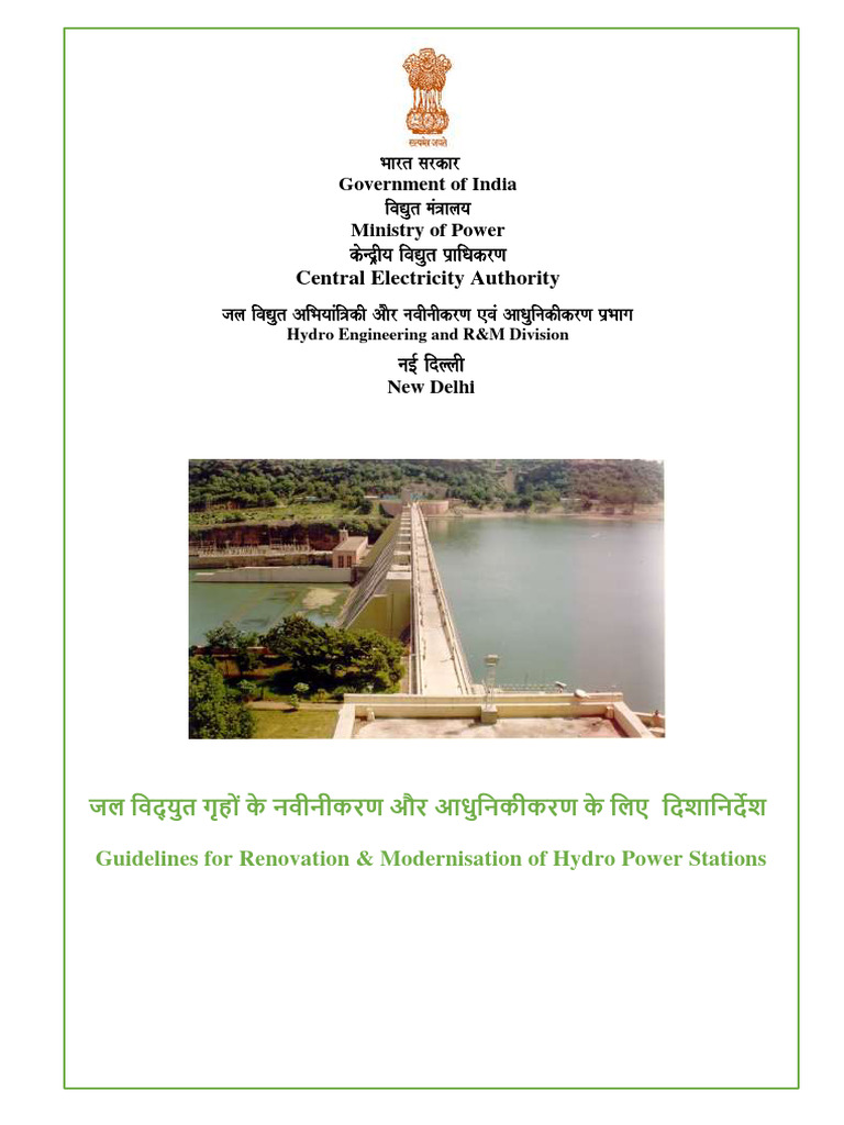 Guidelines For Renovation and Modernisation RM of Hydro Power Stations ...