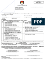 Surat Pengantar Penyampaian Berita Acara (KPPS Ke PPS)