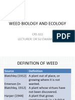 Weed Biology and Ecology