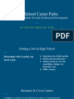 Jobs in High School