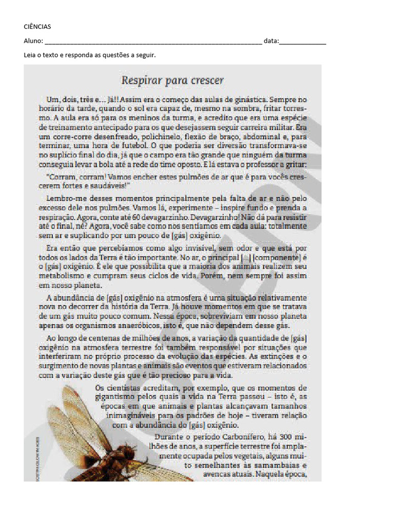 Atividades da Página 200 de Ciências | PDF | Carreira e Crescimento ...