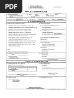 Leave Form FORM 6 KART