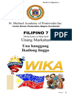 Week 1-3 Filipino Module