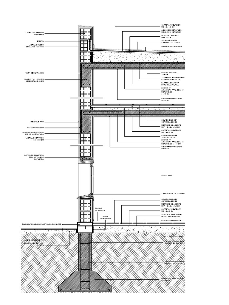 Modelo - Cortes Itc | PDF | Albañilería | Ingeniero civil