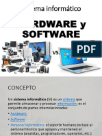 SISTEMA INFORMÁTICO - HARDWARE y SOFTWARE