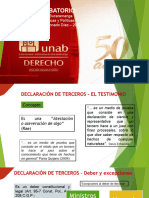 Derecho Probatorio - Medios de Prueba - El Testimonio