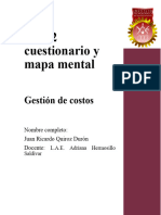 A1 T2 Cuestionario y Mapa Mental: Gestión de Costos