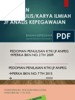 Penilaian Karya Tulis/Karya Ilmiah JF Analis Kepegawaian