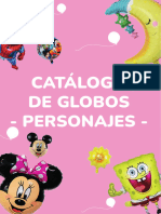 Catálogo Globos PERSONAJES