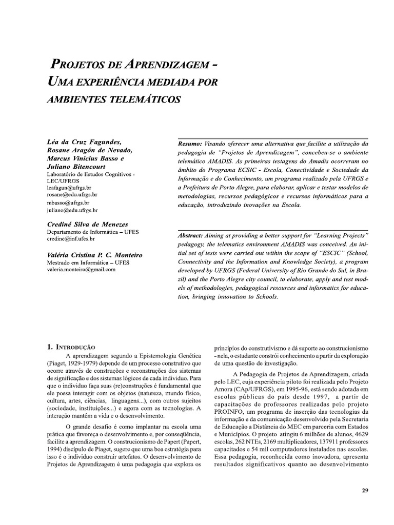 Postila Projeto | PDF