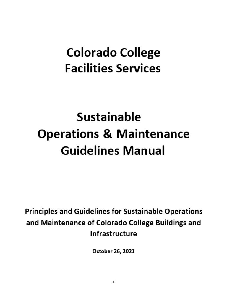 Facilities sustainable om guidelines manual rev 10 26 21 pdf