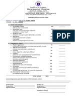 Work Immersion Updated Evaluation Form