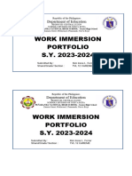 Work Immersion Front Cover