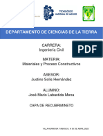 Capas de Recubrimeinto Especificaciones