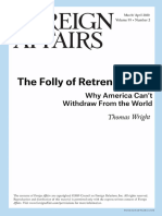 WRIGHT -  The Folly of Retrenchment