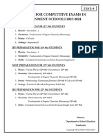 SYLLABUS (Test-9)