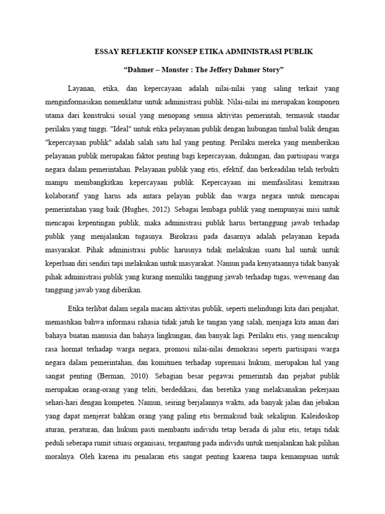Apa Itu Essay Reflektif