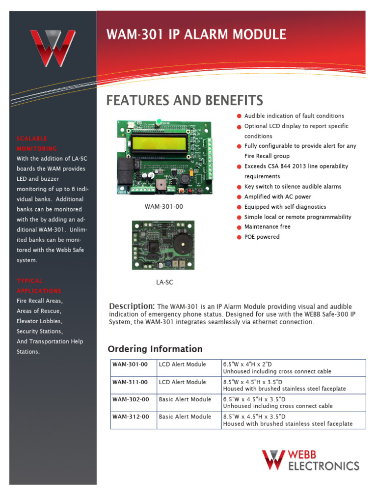 Elevator Alarm System Module | PDF | Telecommunications | Manufactured ...