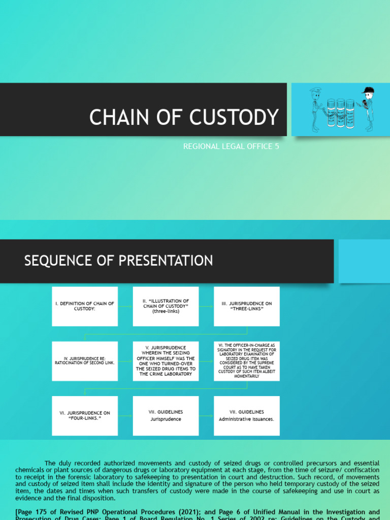 Chain of Custody Download Free PDF Arrest Forensic Science