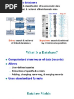 CMSC 838T - Lecture 9: Bioinformatics Databases