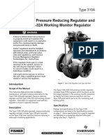 Type 310A-32A Pressure Reducing Regulator and Type 310A-32A-32A Working Monitor Regulator