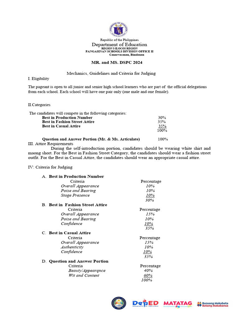 Mr.-Ms.-DSPC-2024 Mechanics Guidelines Citeria JasonV | PDF