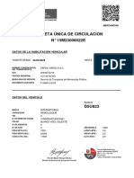 Tarjeta de Circulacion D5u-823