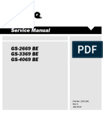 Service Manual: GS-2669 BE GS-3369 BE GS-4069 BE