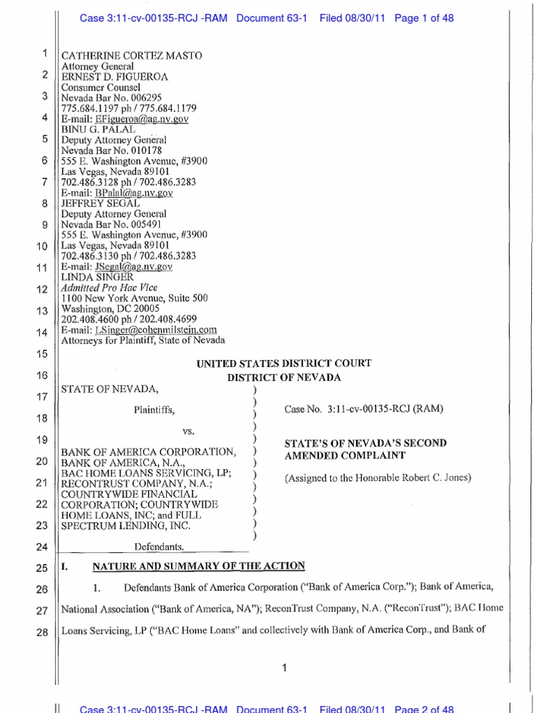 Second Amended Complaint PDF Adjustable Rate Mortgage Bank Of