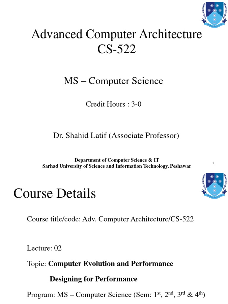 Advanced Computer Architecture Overview | PDF | Central Processing Unit ...