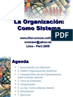 Tema 4 La Organiazcion Como Sistemas Actualizado Abril 2005