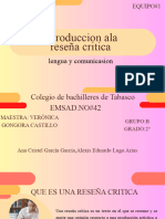 Introduccion Ala Reseña Critica