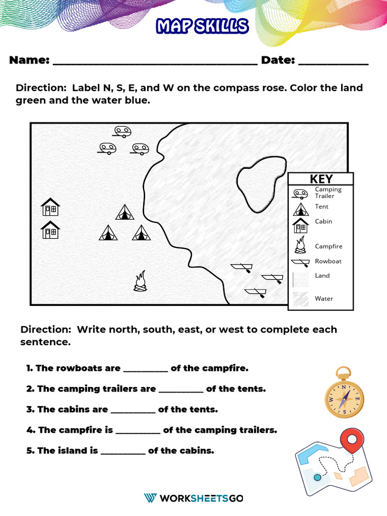 Map Skills Worksheet | PDF