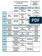 Horario 1° Año - 2024