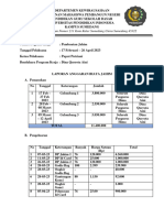 Laporan Anggaran Program Kerja JAHIM Kewirus 3-1