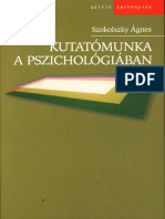 Szokolszky Ágnes - Kutatómunka A Pszichológiában