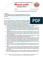 Surat Edaran 007 - 2023 Musyawarah Fit Proper TestPembuatan SK Dan Struktur Kepengurusan - Perguruan Silat Pencak Silat Tangan Kosong Merpati Putih