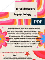 The Effect of Colors in Psychology