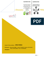 Analyse Des Données SPSS Composition Dequipes